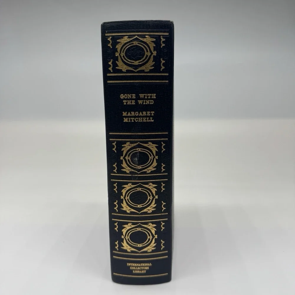 GONE WITH THE WIND, Margaret Mitchell, Leather-like, ICL Book, Original Insert